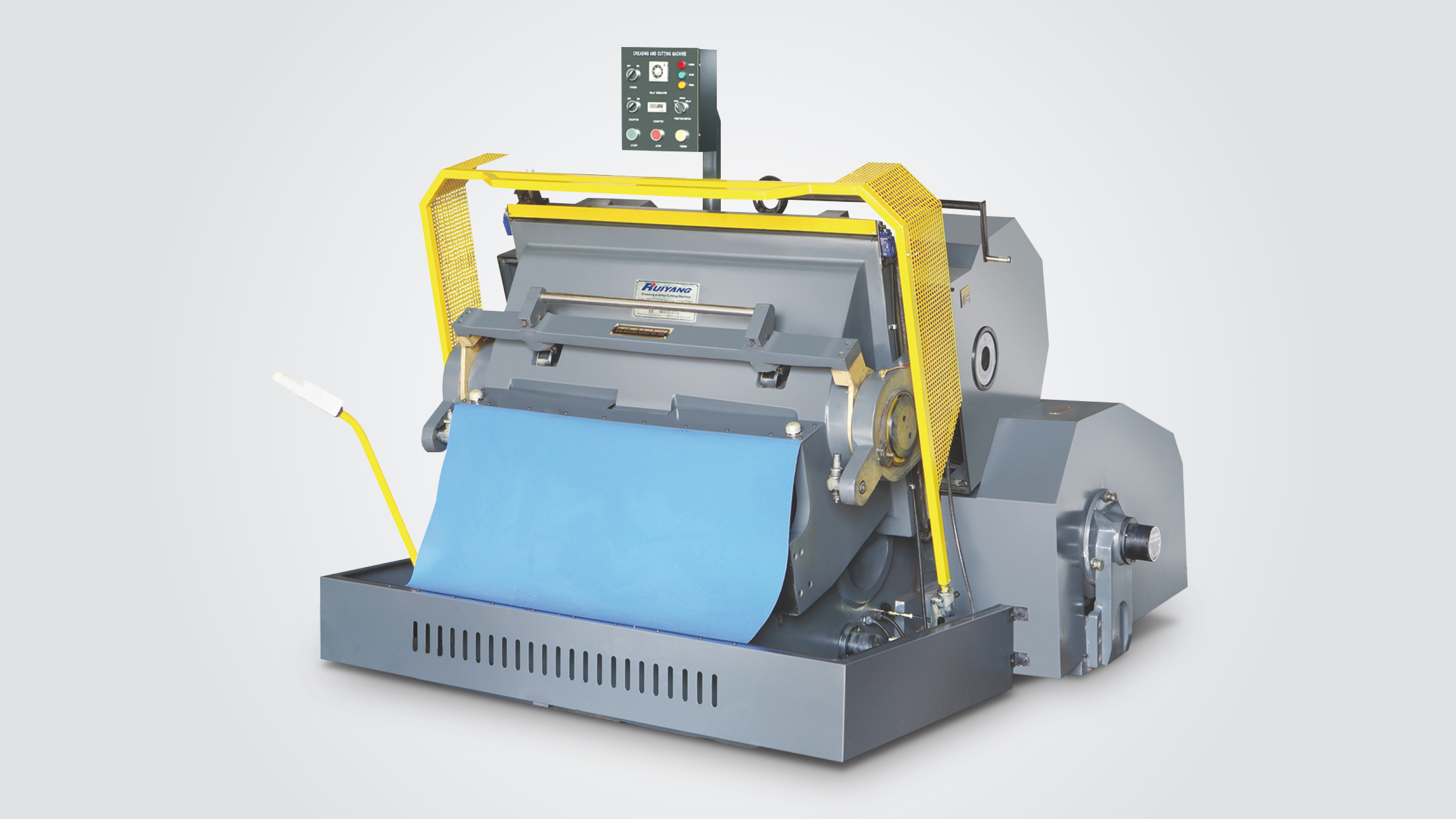 Manual creasing and die cutting machine