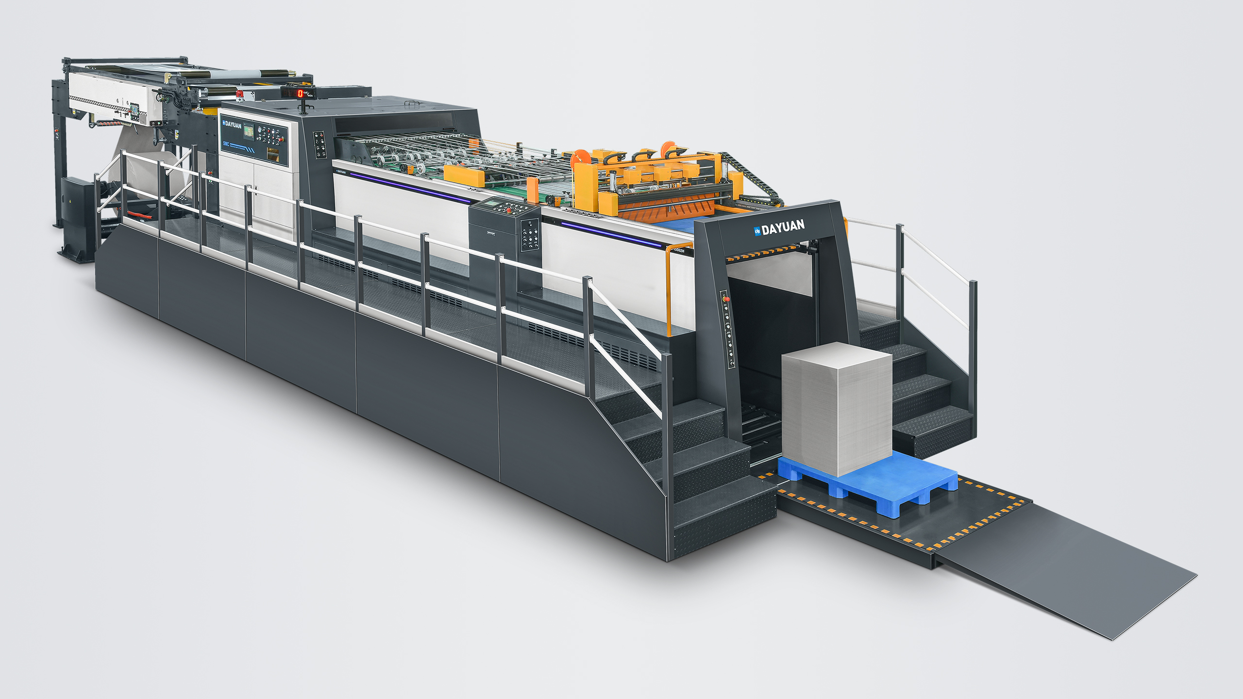 SMC-1100ZH/1500ZH/1700ZH/1900ZH（Servo Precision Double Helix High Speed Sheet Cutter Machine With Auto Splicer & Auto Pallet Changer）