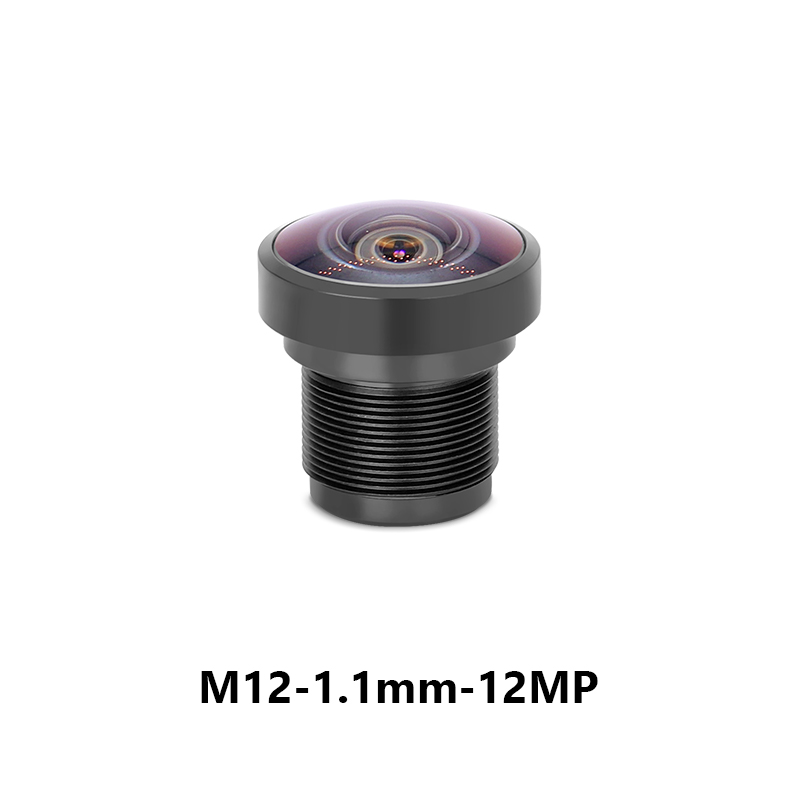 M12 1.1mm F2.0 12MP 200° Fov Fixed Focus Lens for 1/2.3" Image Format