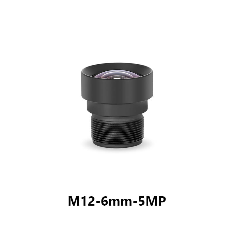 6mm F2.8 HFOV 60 degree 8MP M12 Industrial Lens for 1/2.3" Image Format