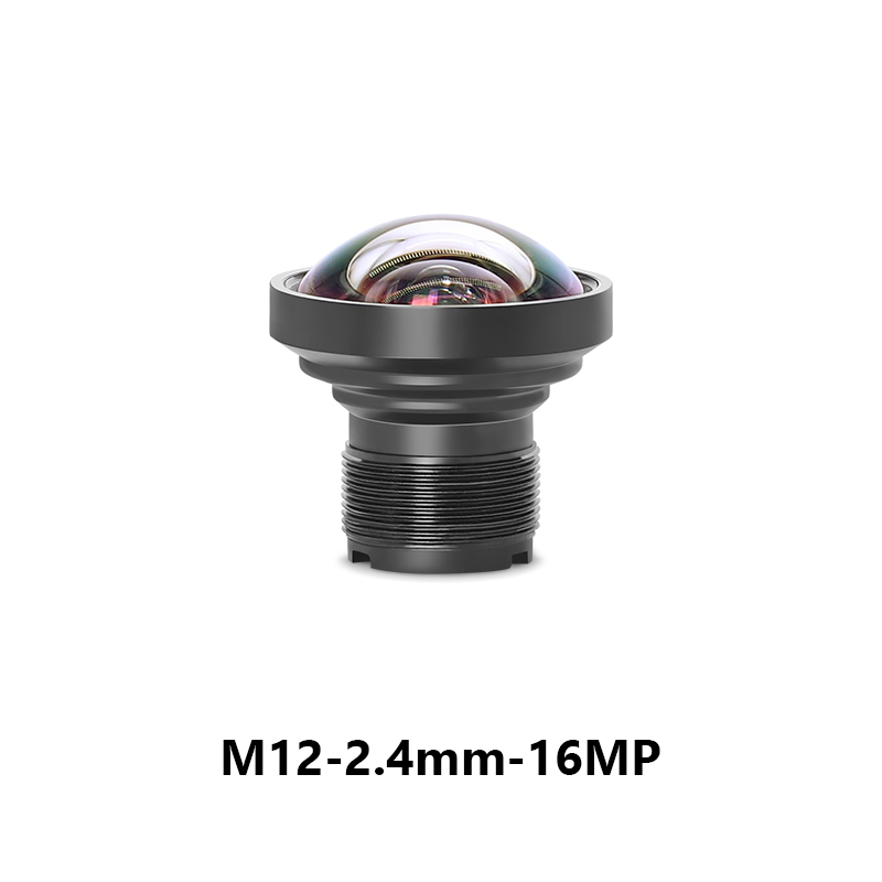 2.4mm F2.4 FOV 130 degree 16MP M12 Lens for 1/2.3" Image Format