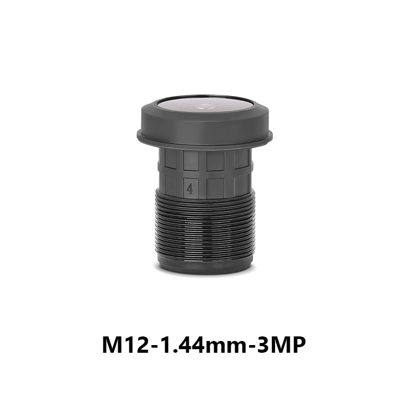 1.44mm F2.0 180° FOV 3MP M12 Mount Fixed Focus Fisheye Lens for 1/3" Image Format