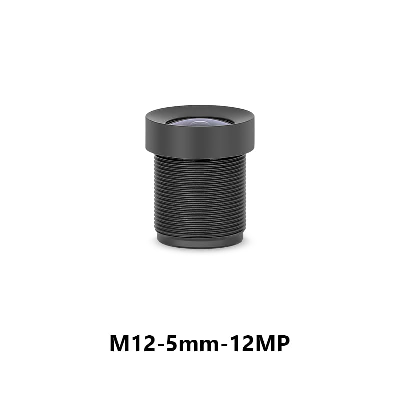 M12 5mm F3.5 65degree FOV 12MP Industrial Lens Distortionless for 1/2.3" Image Format