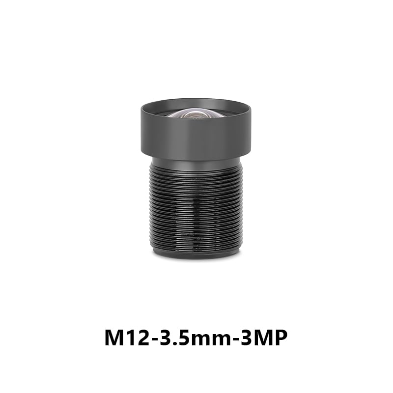 3.5mm F2.8 75° FOV 3MP M12 Mount Fixed Focus No Distortion Lens for 1/3" Image Format