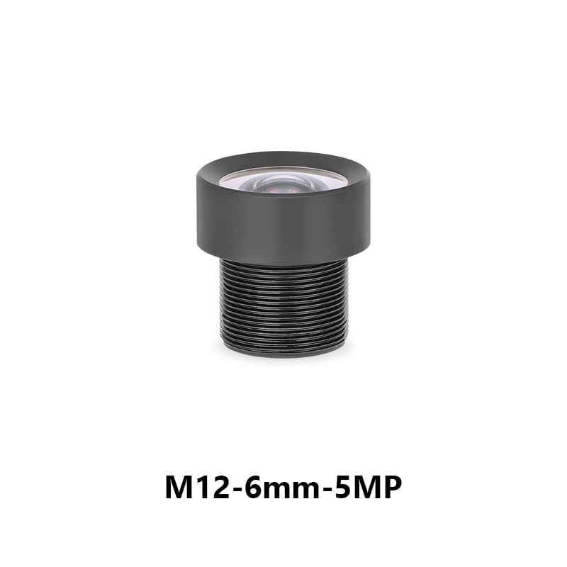 6mm F2.8 HFOV 60 degree 5MP M12 Industrial Lens for 1/2.3" Image Format