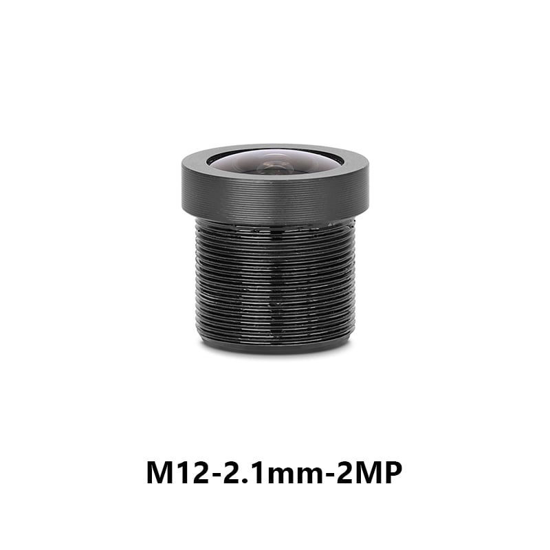2.1mm F2.5 120° FOV 3MP M12 Mount Fixed Focus Lens for 1/3" Image Format,Distorted 