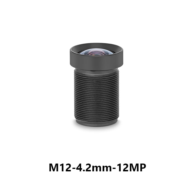 M12 4.2mm F3.0 72degree FOV 12MP Industrial Lens Distortionless for 1/2.3" Image Format