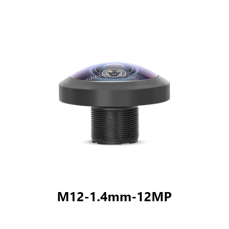 M12 1.4mm F2.0 12MP 220° FOV 1/2.3" Image Format Fisheye Lens