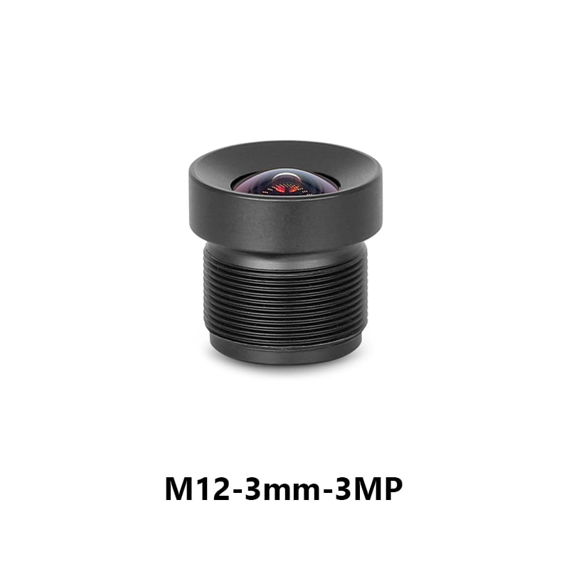 M12 3mm F2.8 3MP 90° Fov No Distortion Fixed Focus Lens for 1/3" Image Format