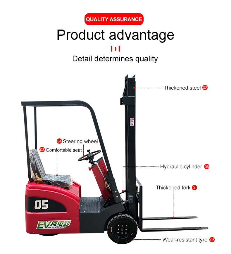 0.5ton Three Wheel Forklift