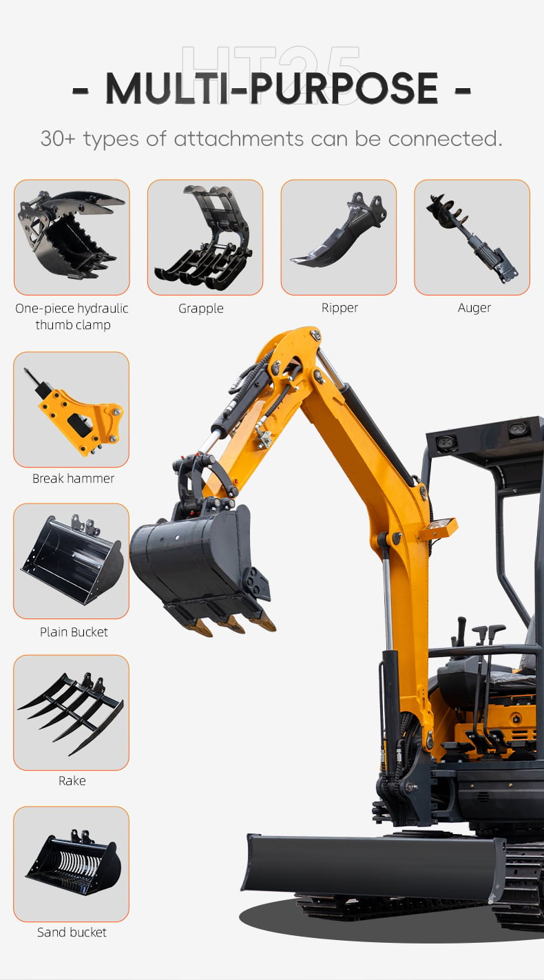 HT25 2.5ton Mini Excavator