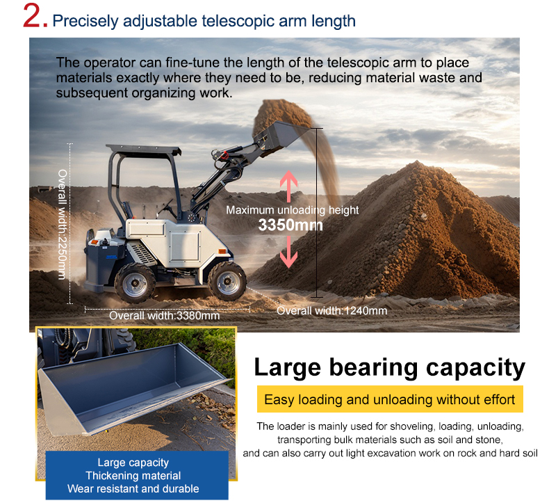 HT-L28 telescopic arm mini loader