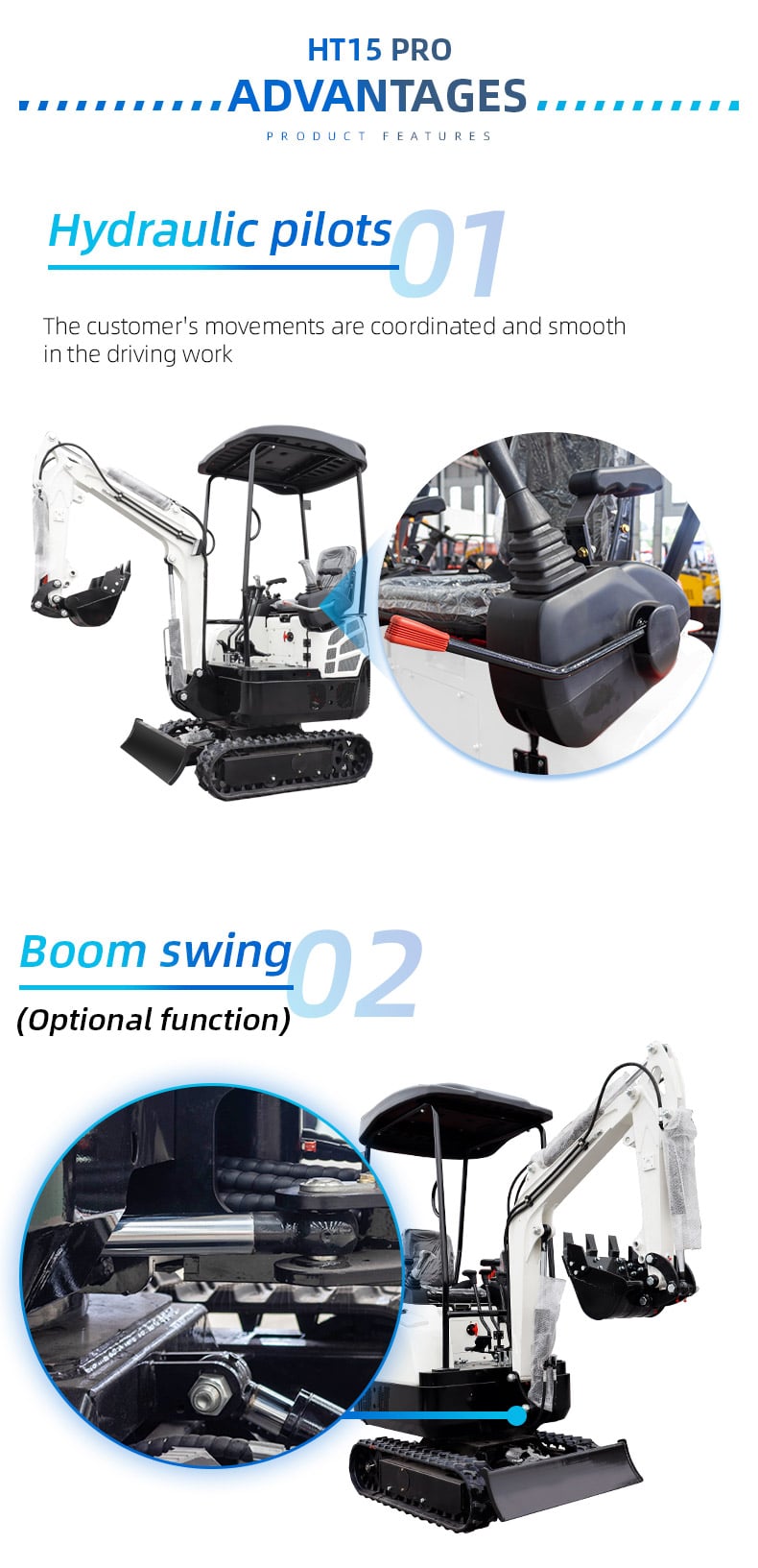 HT15Pro 1.5ton Mini Excavator