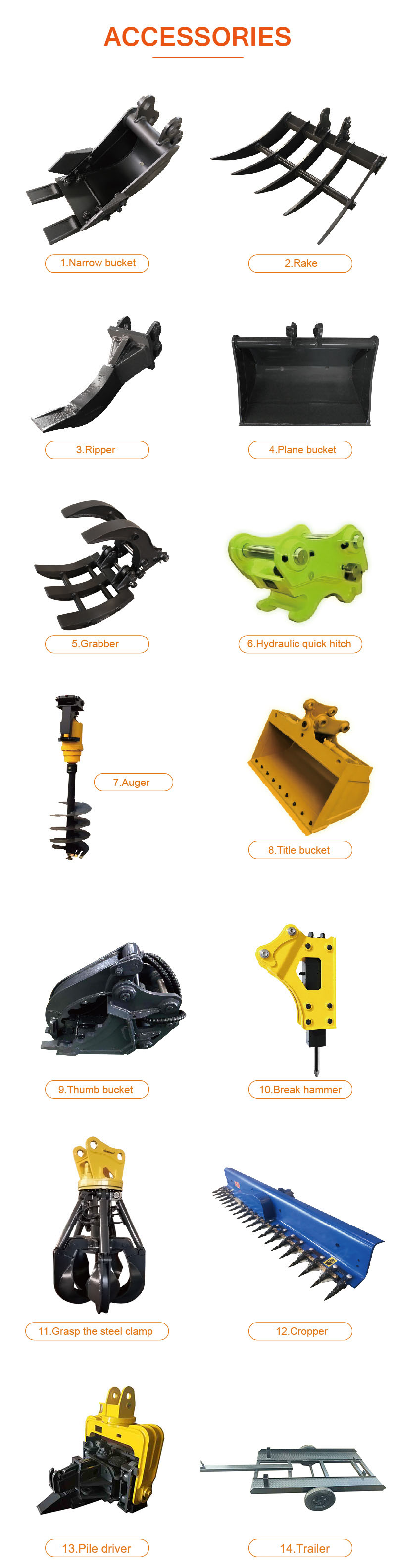 Excavator Accessories