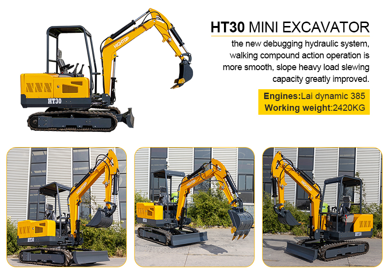 HT30 3T Mini Excavator With Closed Cab