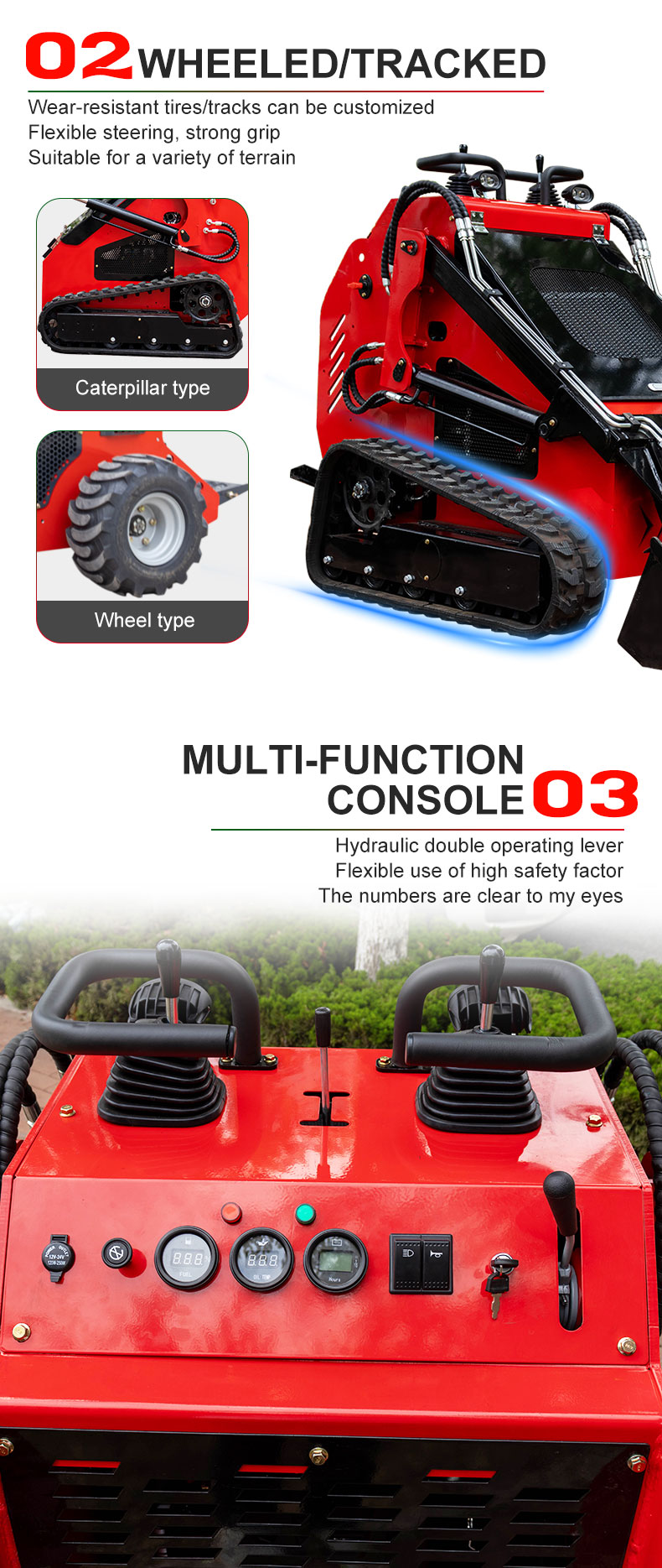 HTHY382T Mini Skid Steer Loader