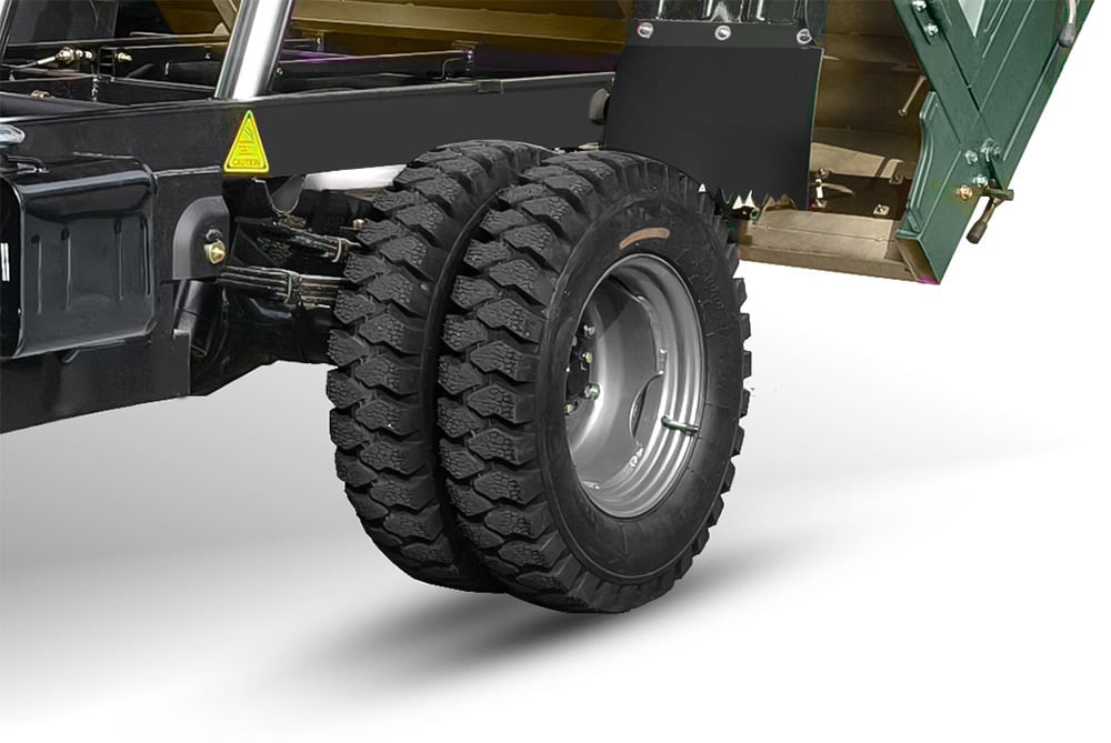 Dual rear wheels