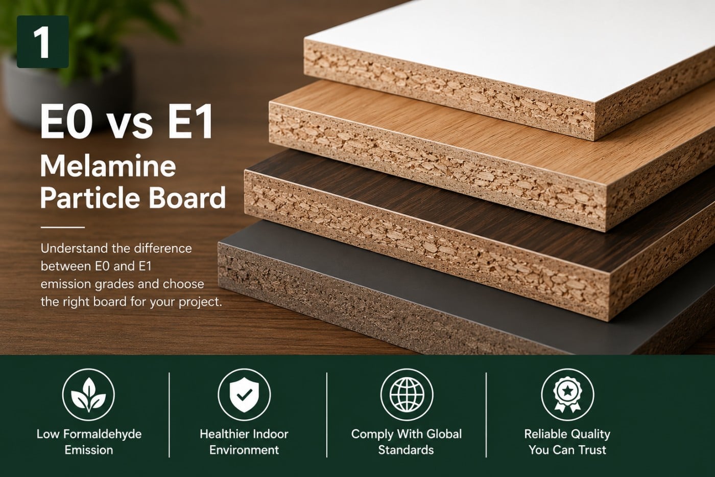 E0 vs E1 Melamine Particle Board: Which Emission Grade Is Right for Your Furniture Project?