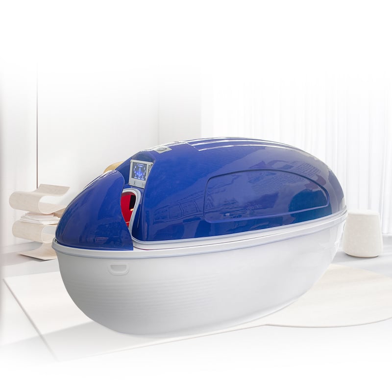 Patented Graphene Heat Vibrate Sauna Cocoon Blue BW-668