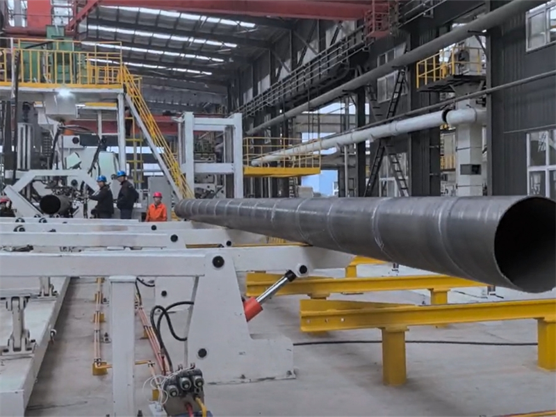 Huaye Turnkey Spiral Pipe Production Line Successfully in Operation