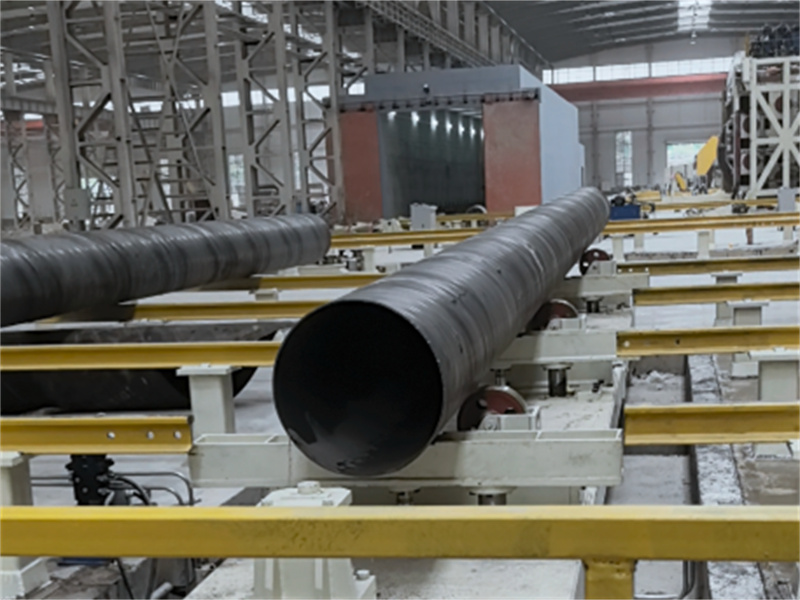 Installation Site of Two Spiral Pipe Production Lines Φ820 and Φ4220