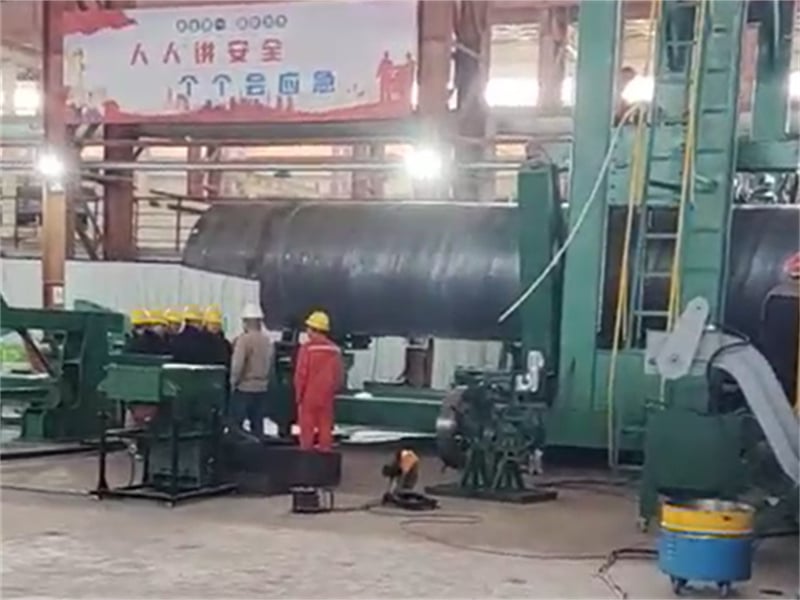 Φ3620 Spiral Pipe Mill Successfully Put into Production in Zhejiang，China