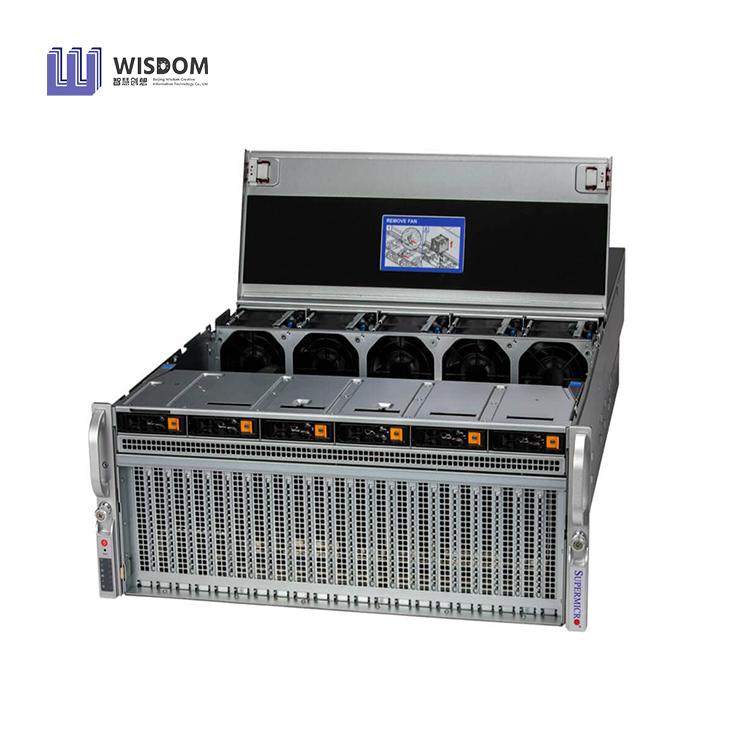 Supermicro GPU SuperServer SYS-421GU-TNXR NVIDIA HGX H100/H200 4-GPU 4U Rack Server