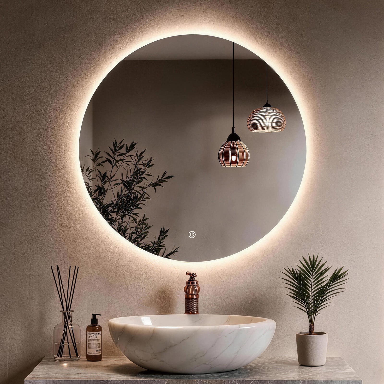 POWERME Launches PM-C700 Backlit Round Bathroom Mirror for Hotels, Projects and Modern Homes