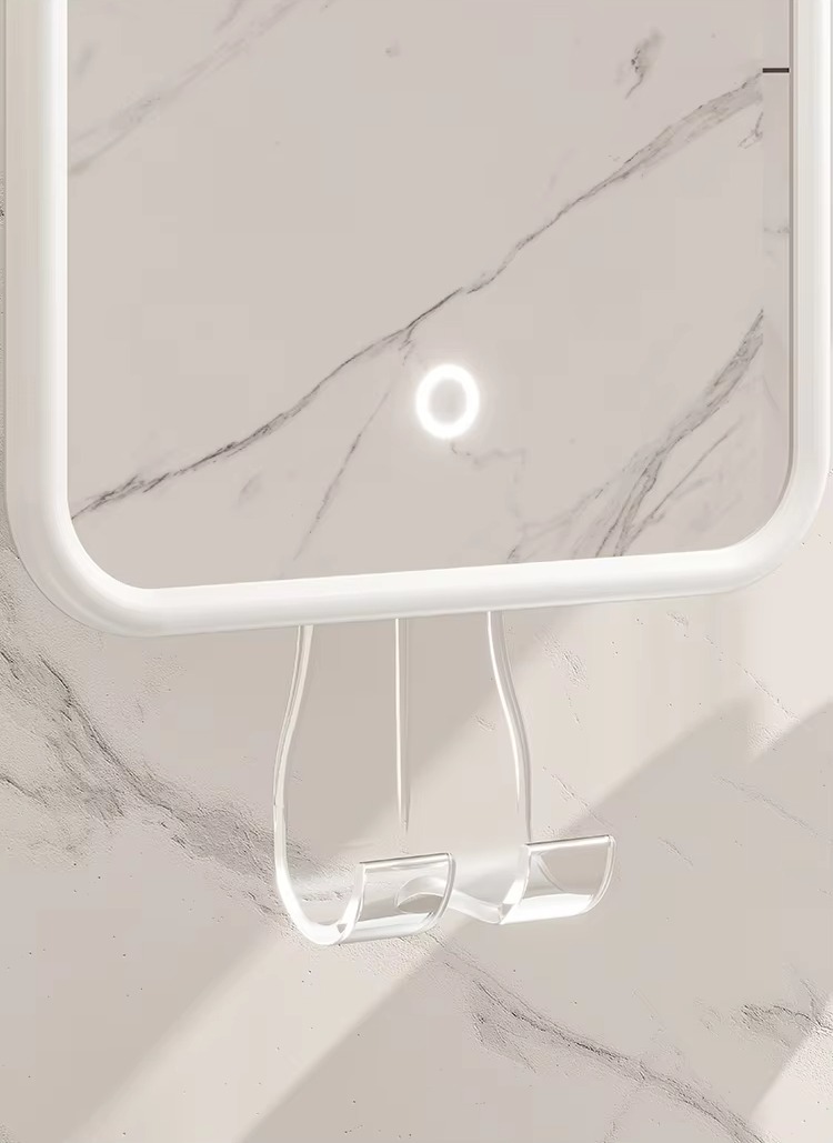 Shatterproof Anti Fog Adjustable Lighted Shaving Mirror Fogless Bathroom Led Shower Mirror With Razor Holder details