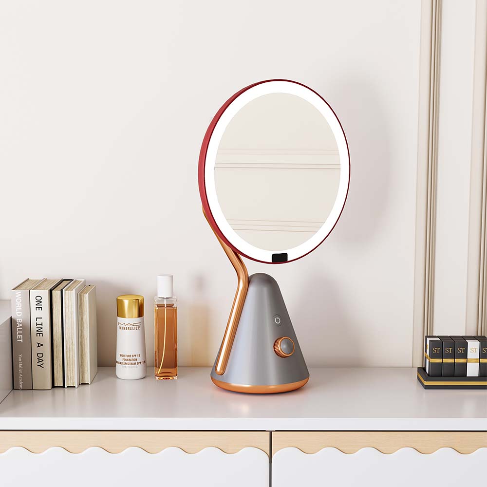 RGB LED Makeup Mirror with Sensor Switch and 3 Color Lights for Gift, Beauty Retail and Amazon Sellers