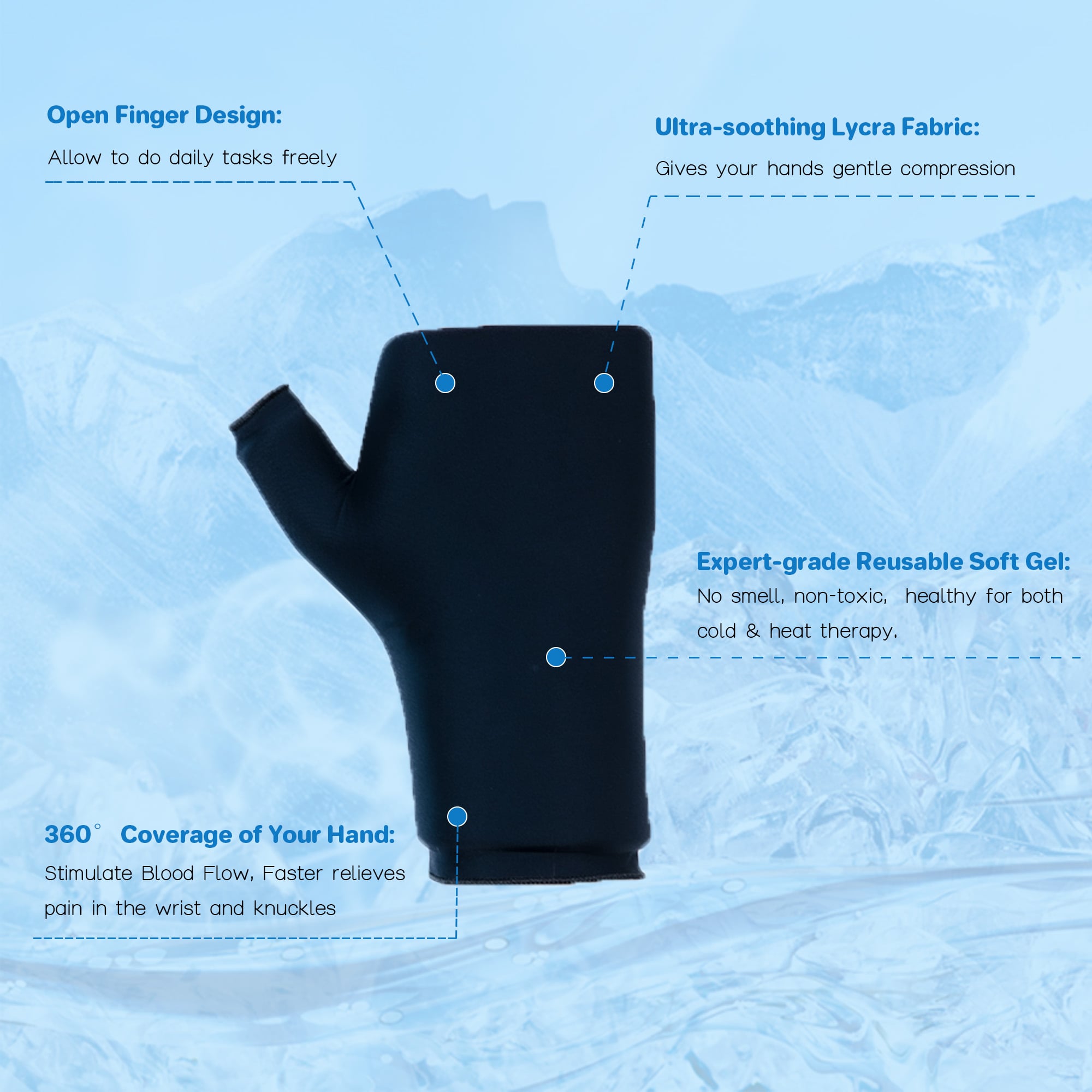 The benefits of a flexible cold pack for reducing post-surgery swelling and bruising.