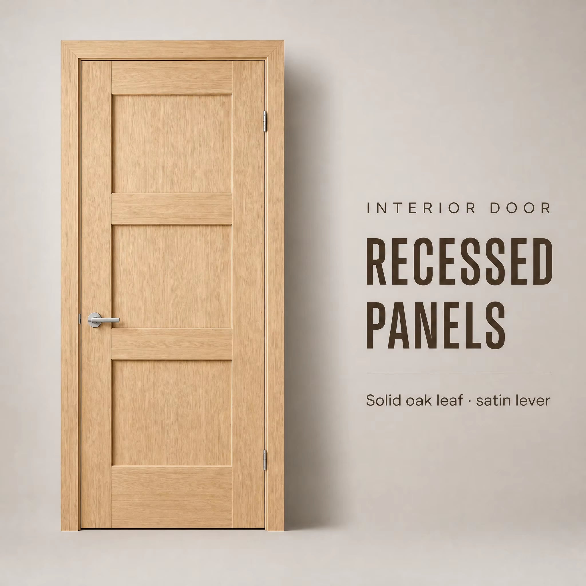 Popular Simple Design Interior Wooden Door Scratch Resistant Indoor Wood Door For Bedroom And Guest Room