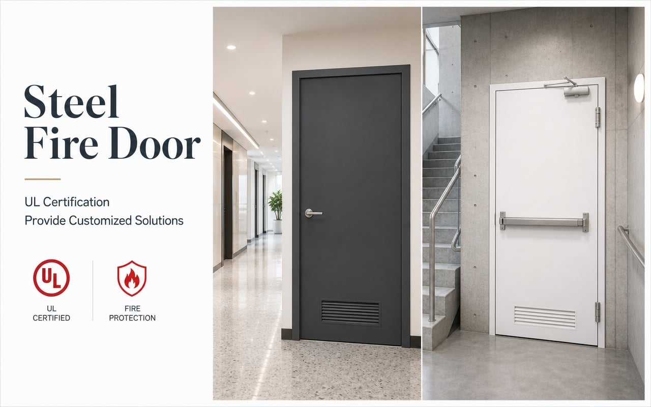 Custom Steel Fire Door for US Client