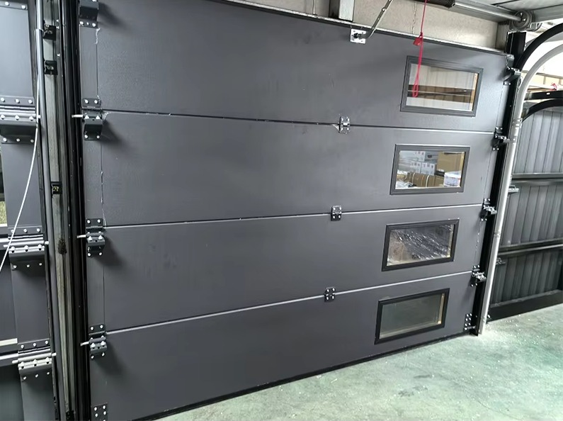 Steel Alloy Automatic Garage Door Complete System Overview Display