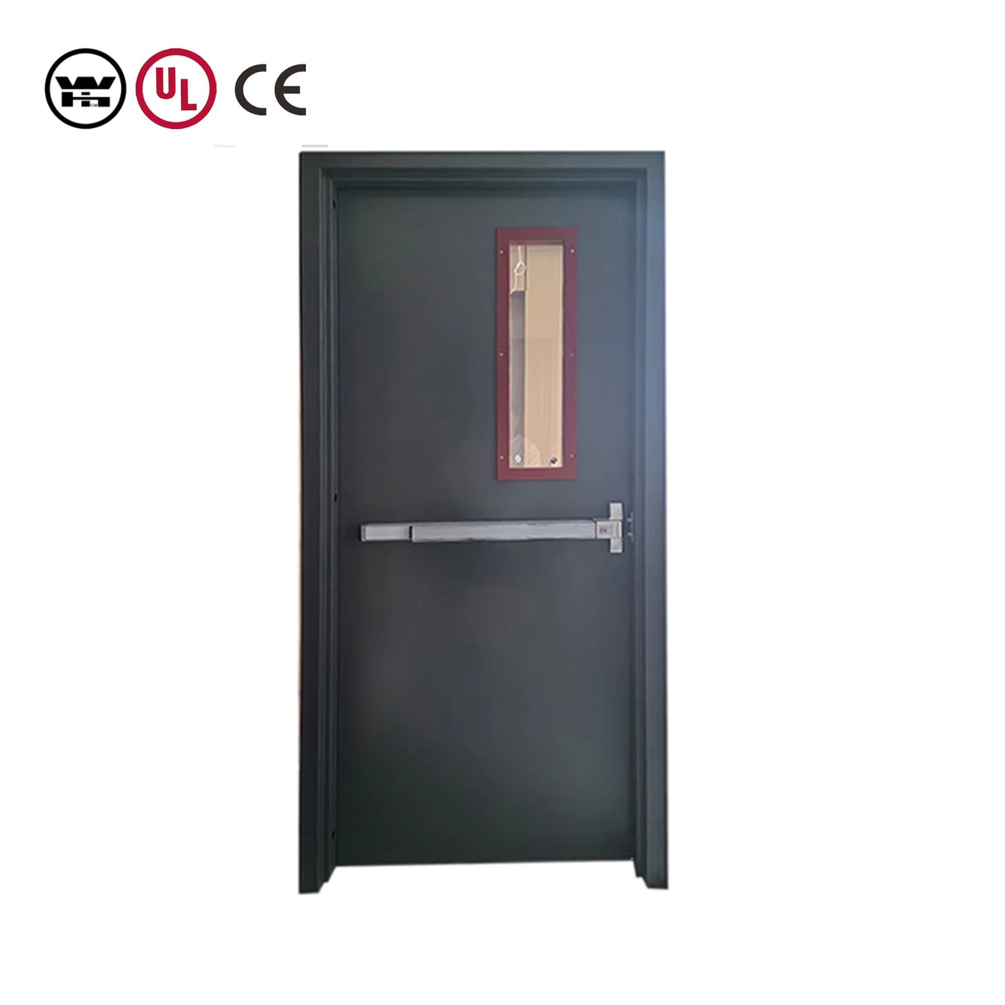 WHI Steel Fire Proof Door With Good Sound Insulation Performance For Industrial Construction Fire Safety Requirements In North America