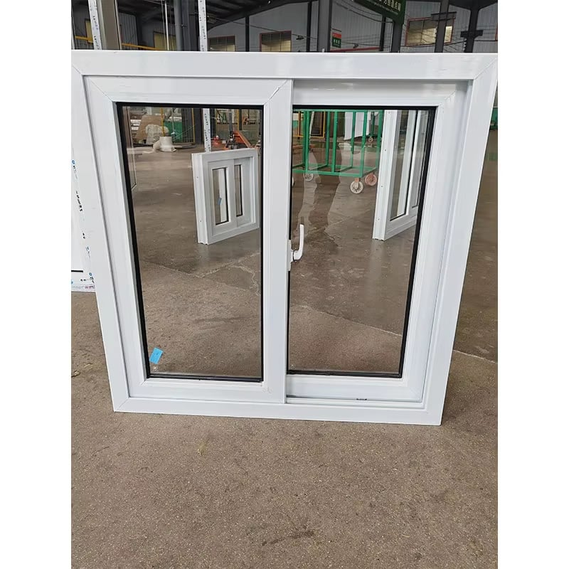 Vinyl Sliding Window Excellent Water Tightness Insulated Glass  Anti Aging  For Home And American Commercial Construction 