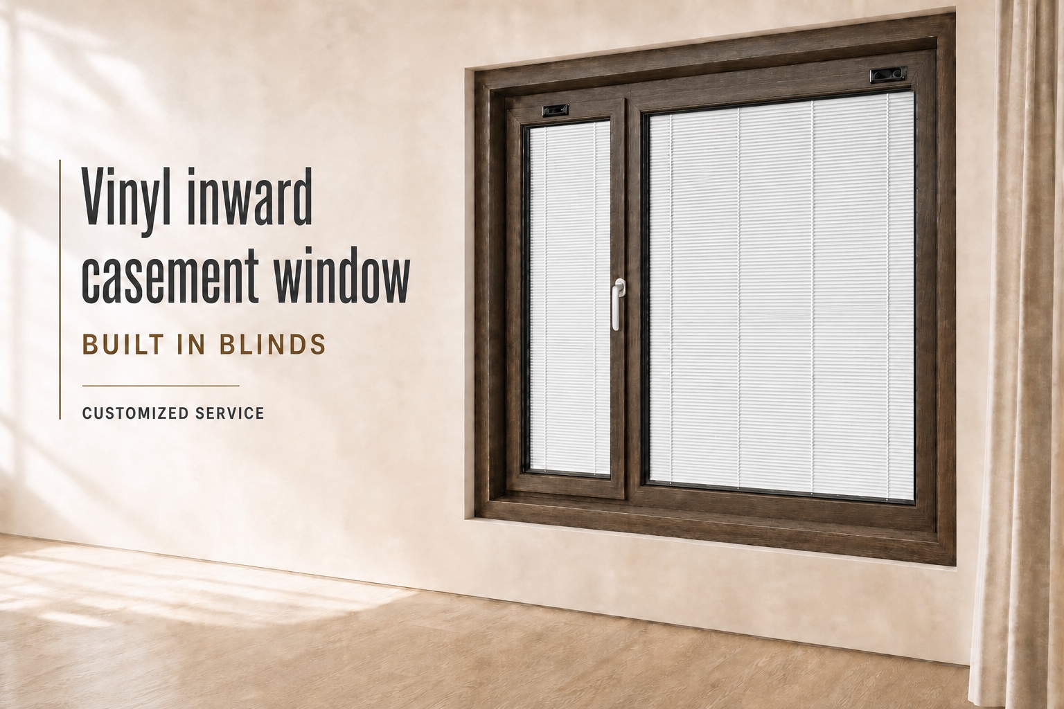 Custom Vinyl Casement Window — UAE Project