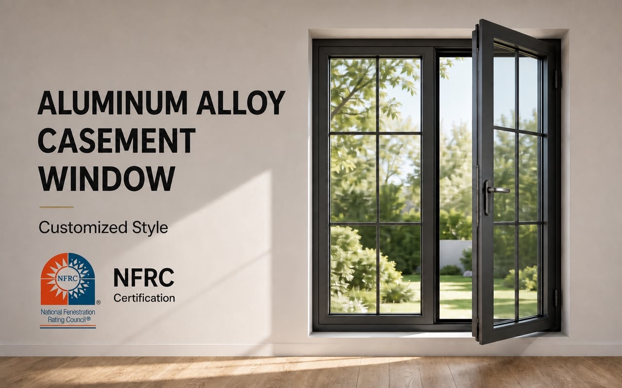 Custom Aluminum Casement Window for Canadian Client