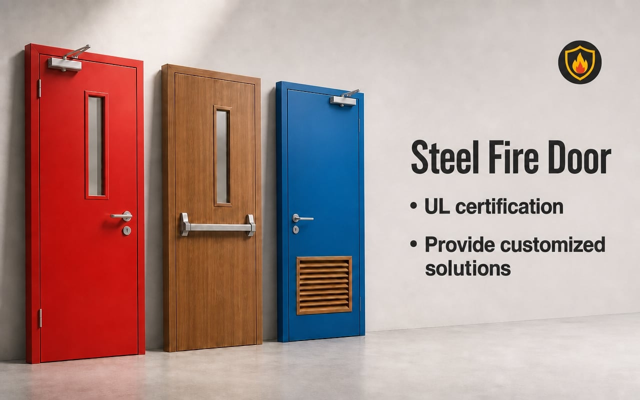 Steel Fire Door Sample Room Display