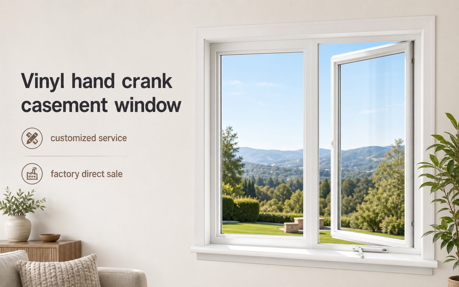 Vinyl Hand Crank Window Display for Canadian Client