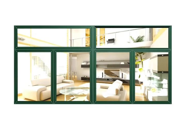 Cheap Price Push Out Fire Resistant Aluminum with Blind Casement Window factory
