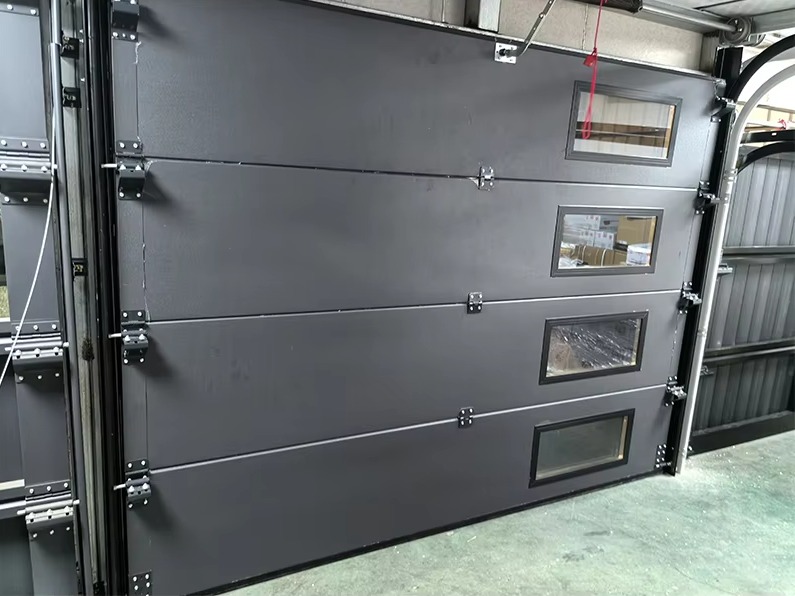 Steel alloy garage door complete system overview