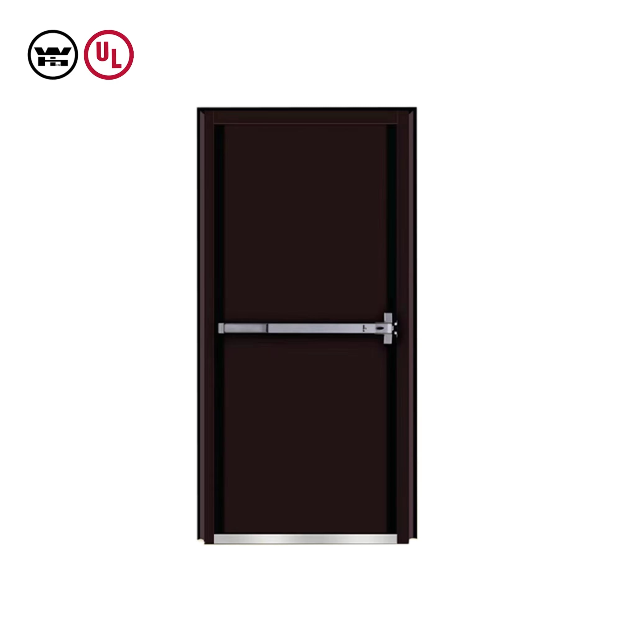 Weather Resistant Steel Fire Rated Door With Custom Surface Treatment For Public Building Emergency Exit Installation Work