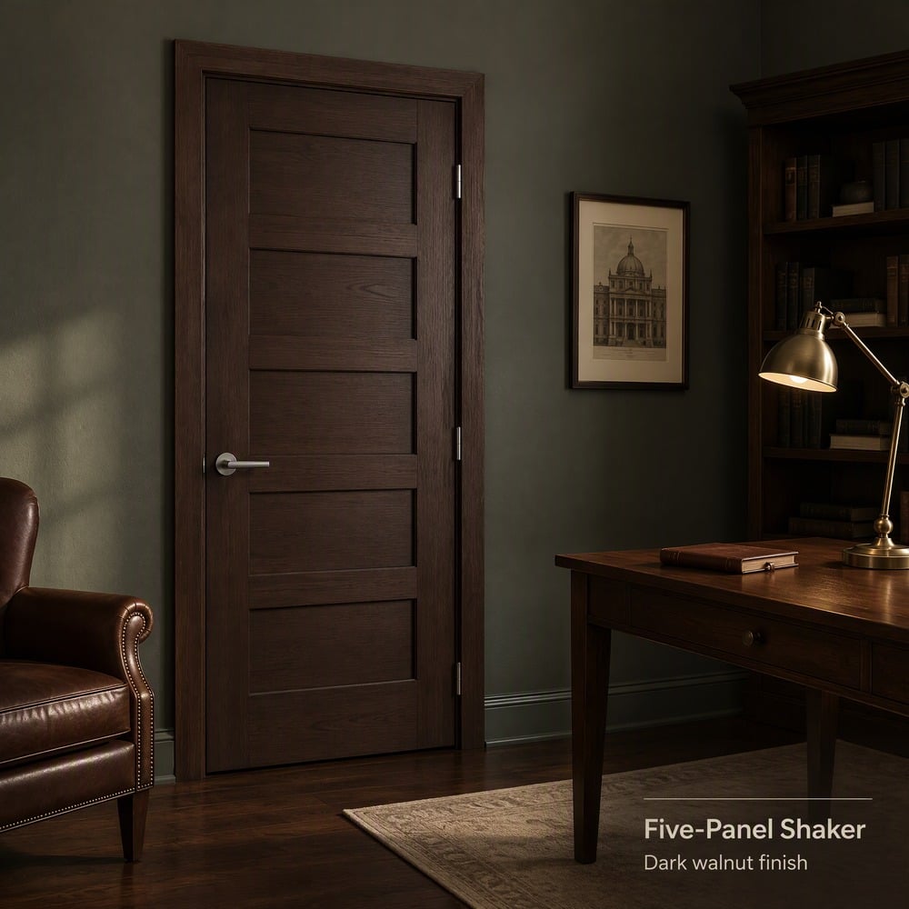 Eco Friendly Composite Interior Wooden Door Wear Resistant Simple Flush Door For Apartment Hotel Projects in America 