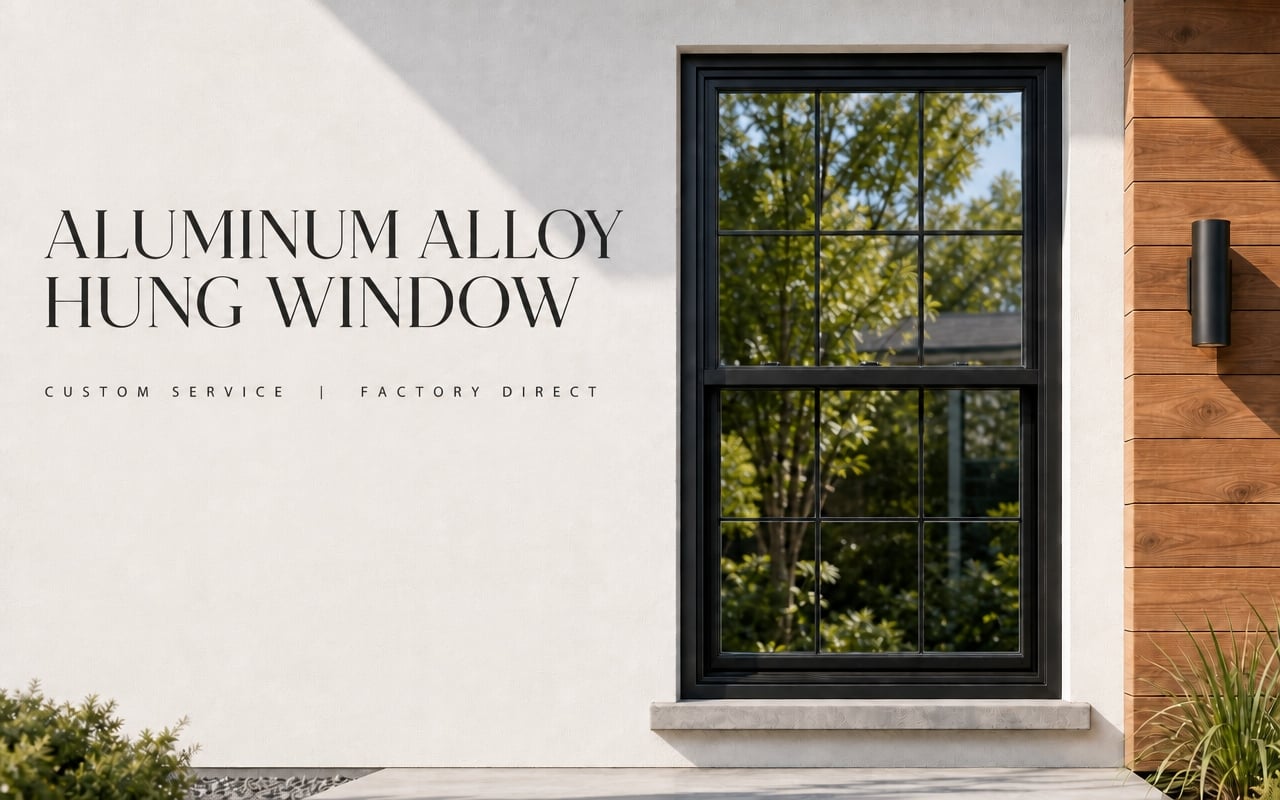 NFRC Certified Custom Aluminum Vertical Sliding Window for US Client