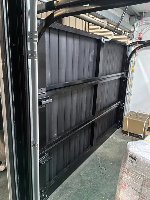 Automatic garage door villa exterior installation example