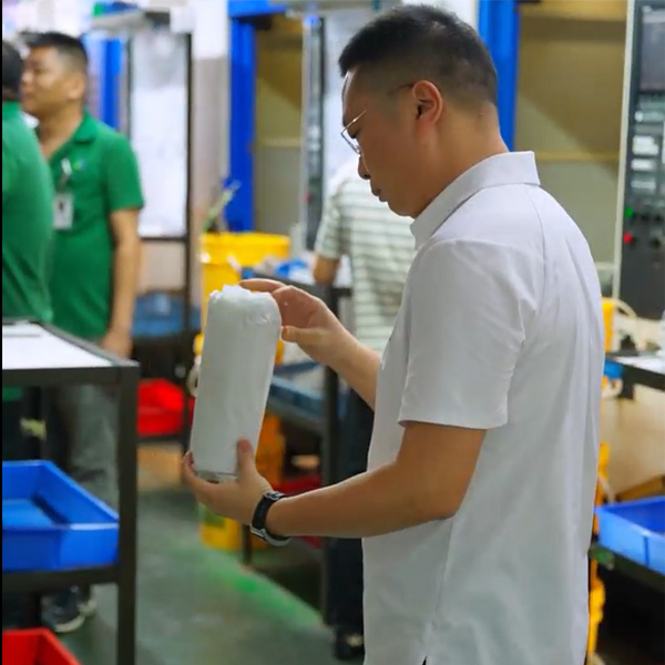 Chinese factory drones, robots, and mechanical processing of precision parts for new energy.