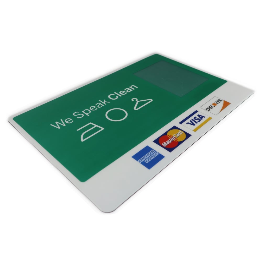 Custom Counter Mat with Logo Printing - Insertable Counter Display for Menus and Price Sheets