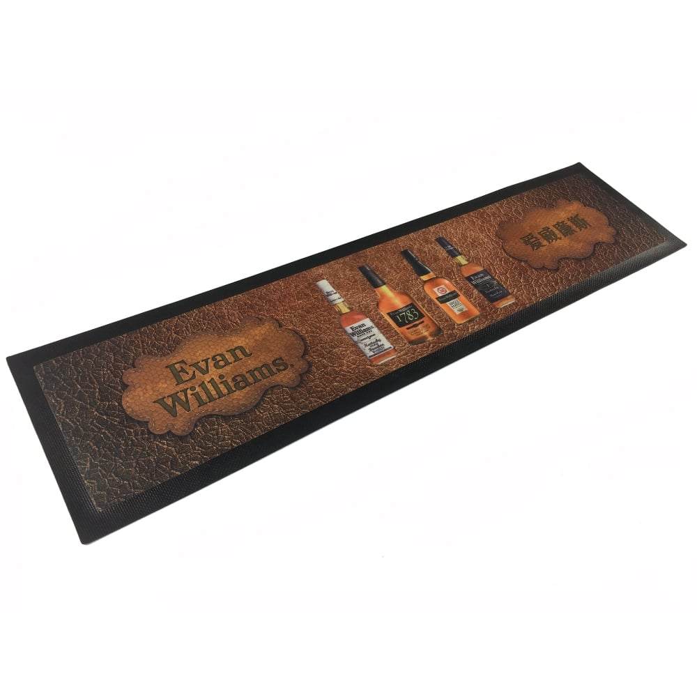 Custom Oil-Resistant Nitrile Rubber Bar Mat with Logo