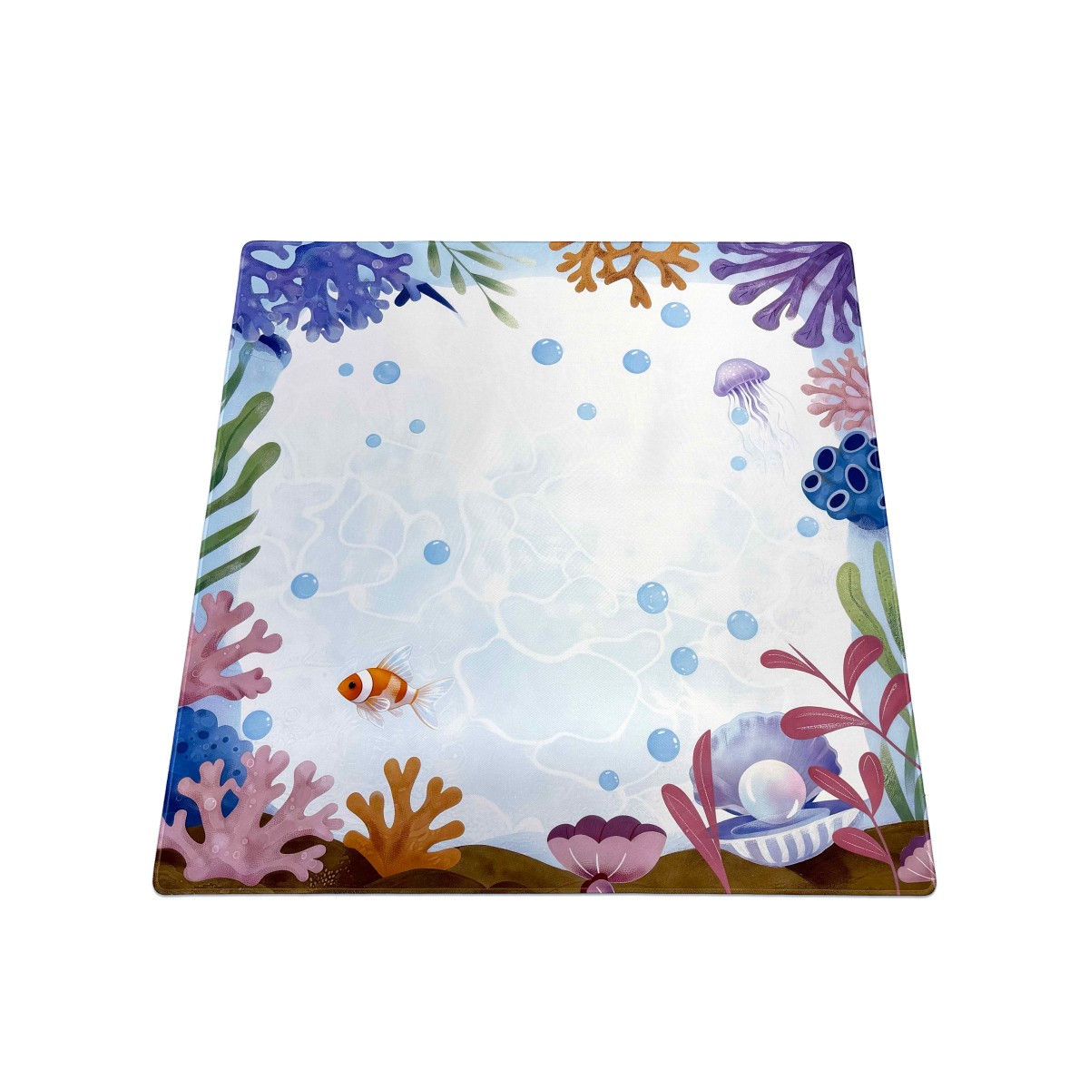 Anti-Slip Mahjong Mat with Printed Game Reminders
